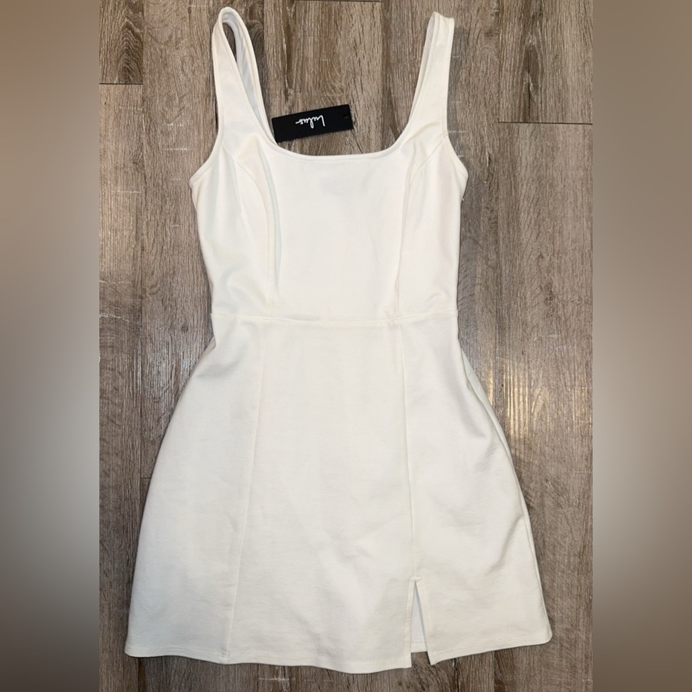 Lulus Always Admired White Sleeveless Mini Dress NWT